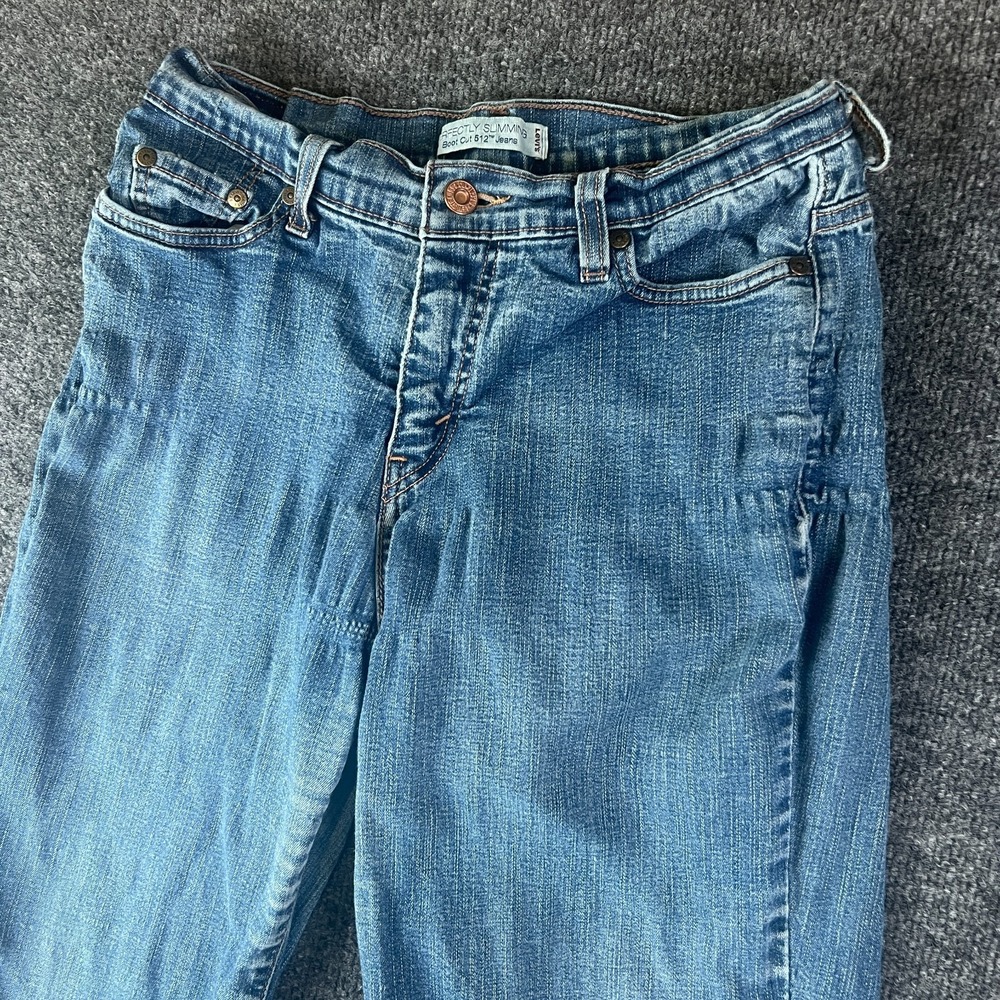 Levi's 512 Jeans Womens 12M Blue Denim Cotton Perfectly Slimming Boot Cut Leg